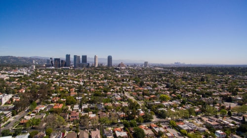 Skyline of Studio City in LA, California